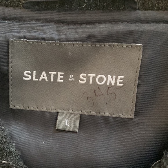 Slate &Stone mens large wool jacket used once looks sharp - Picture 2 of 14